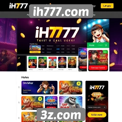 Interface do usuário do ih777.com avaliada