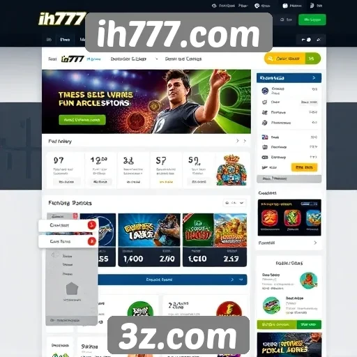 Experiência do usuário no portal ih777.com